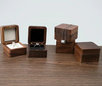 Portable Wooden Ring Storage Box