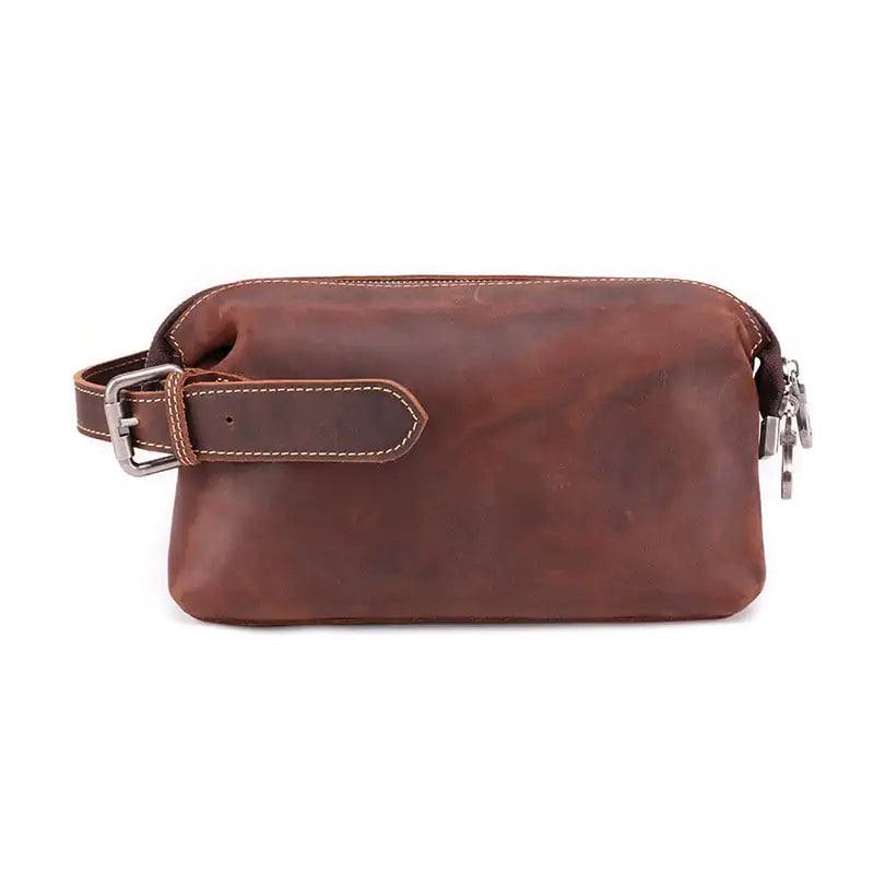 Retro Leather Wash Multifunctional Fashion Storage Bag