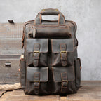 Men's Crazy Horse Leather Multifunctional Travel Bag