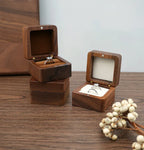 Portable Wooden Ring Storage Box