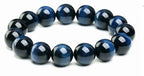 8mm Semi-precious Stone Blue Tiger Stone Handmade Jewelry Couple Bracelet
