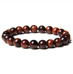 8mm Semi-precious Stone Blue Tiger Stone Handmade Jewelry Couple Bracelet