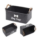 Felt Pet Toy Storage Basket