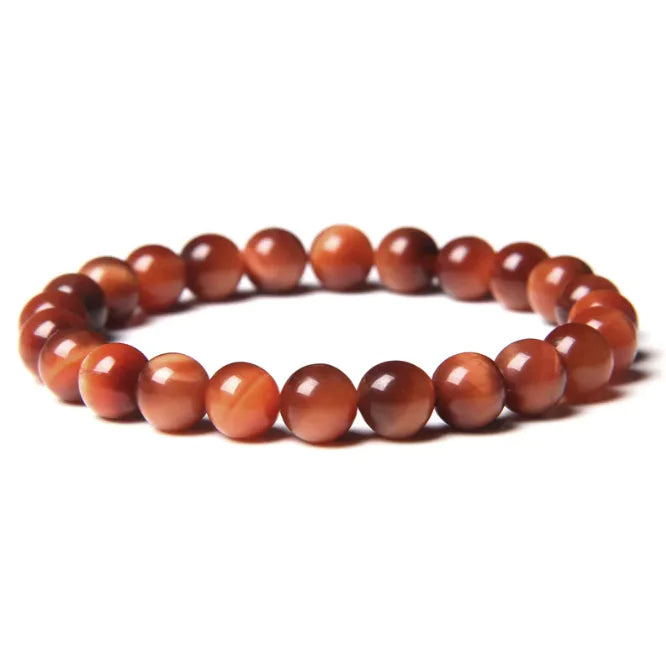 8mm Semi-precious Stone Blue Tiger Stone Handmade Jewelry Couple Bracelet