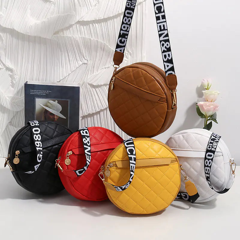 Women's Simple Solid Color Crossbody Shoulder Bag