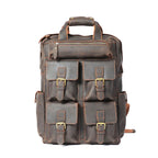 Men's Crazy Horse Leather Multifunctional Travel Bag