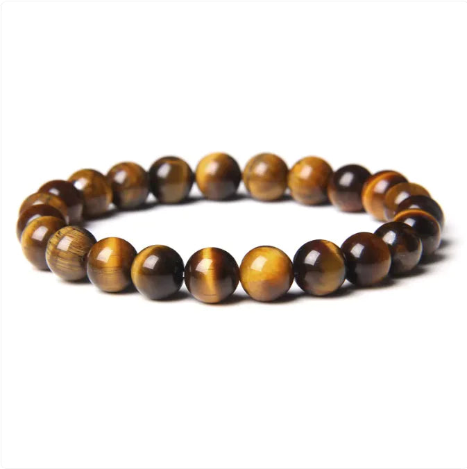 8mm Semi-precious Stone Blue Tiger Stone Handmade Jewelry Couple Bracelet