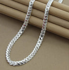 6MM Full Side Silver Plated Necklace