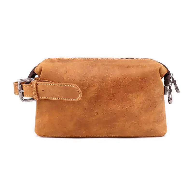 Retro Leather Wash Multifunctional Fashion Storage Bag