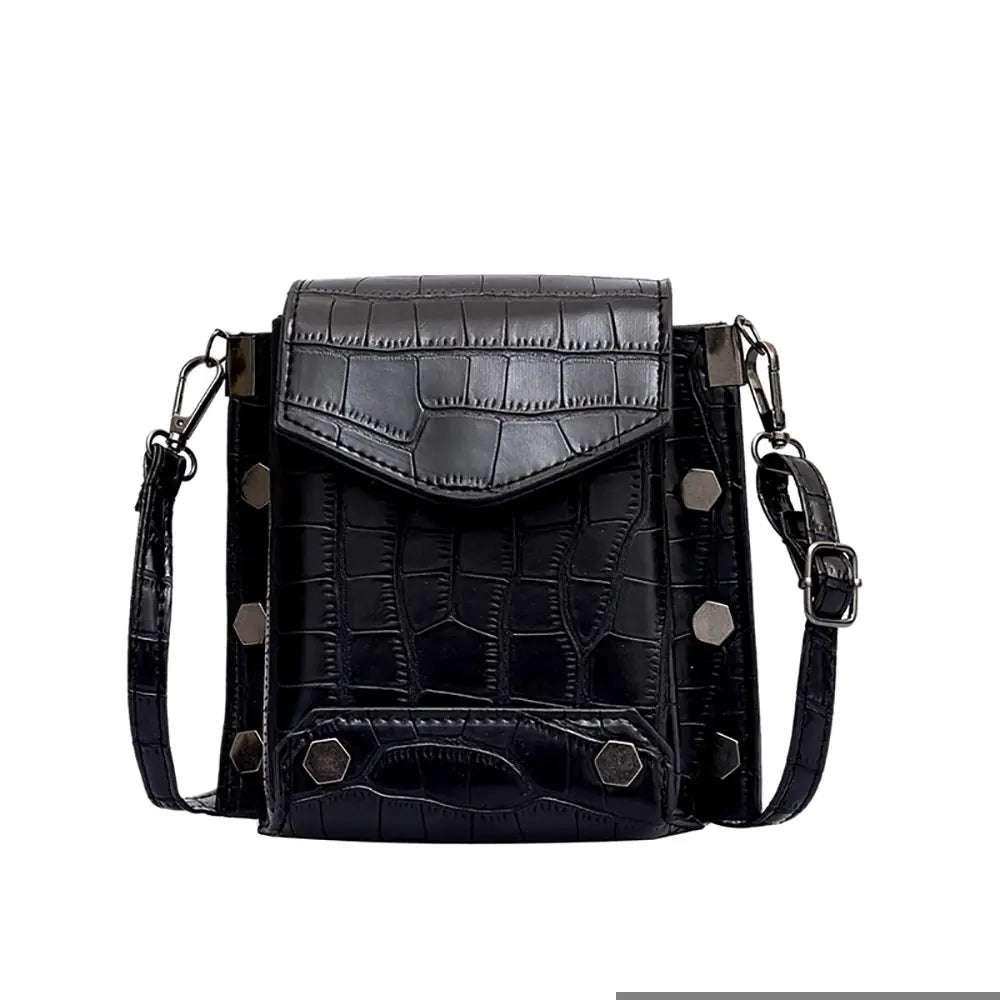 Spring 2019 Crocodile Pattern Crossbody Bag for Women