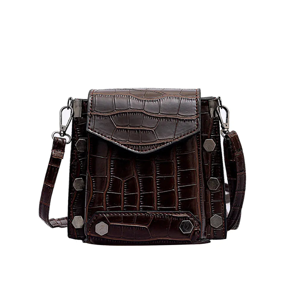 Spring 2019 Crocodile Pattern Crossbody Bag for Women